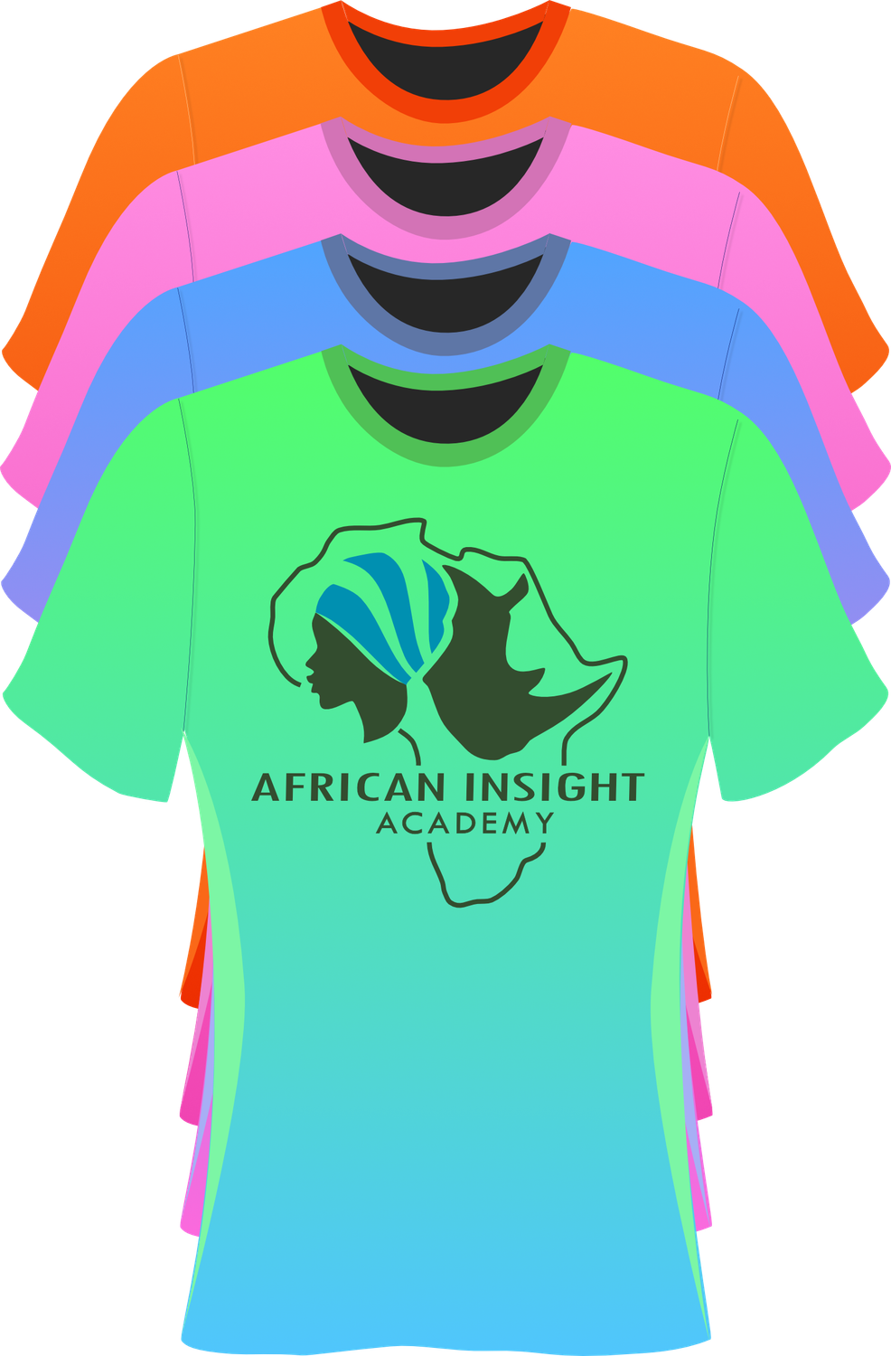 AFRICAN INSIGHT ACADEMY ladies&#39; quick-dry short-sleeve shirt