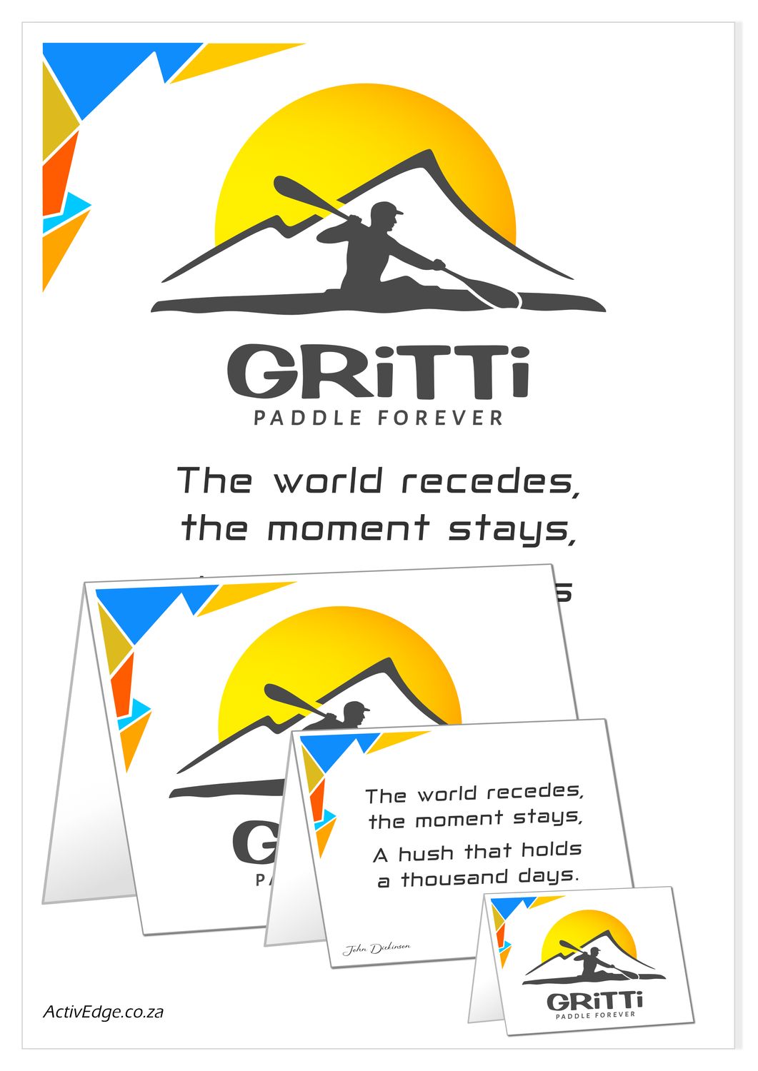 GRiTTi Paddle Forever Men&#39;s A4 Poster and Cards for download and print