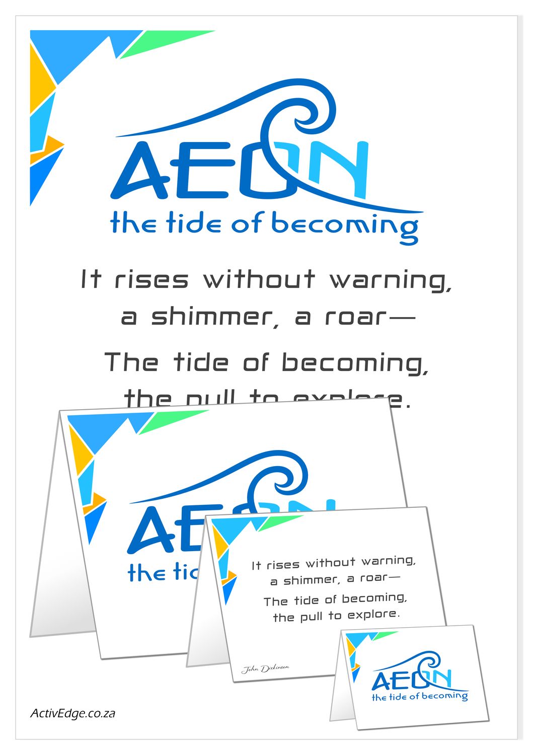 AEON A4 Poster and Cards for download and print