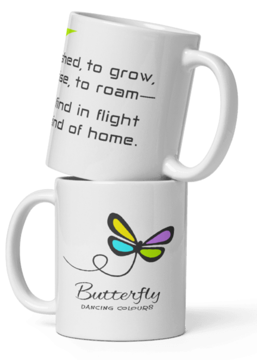 Butterfly Dancing Colours Coffee Mug