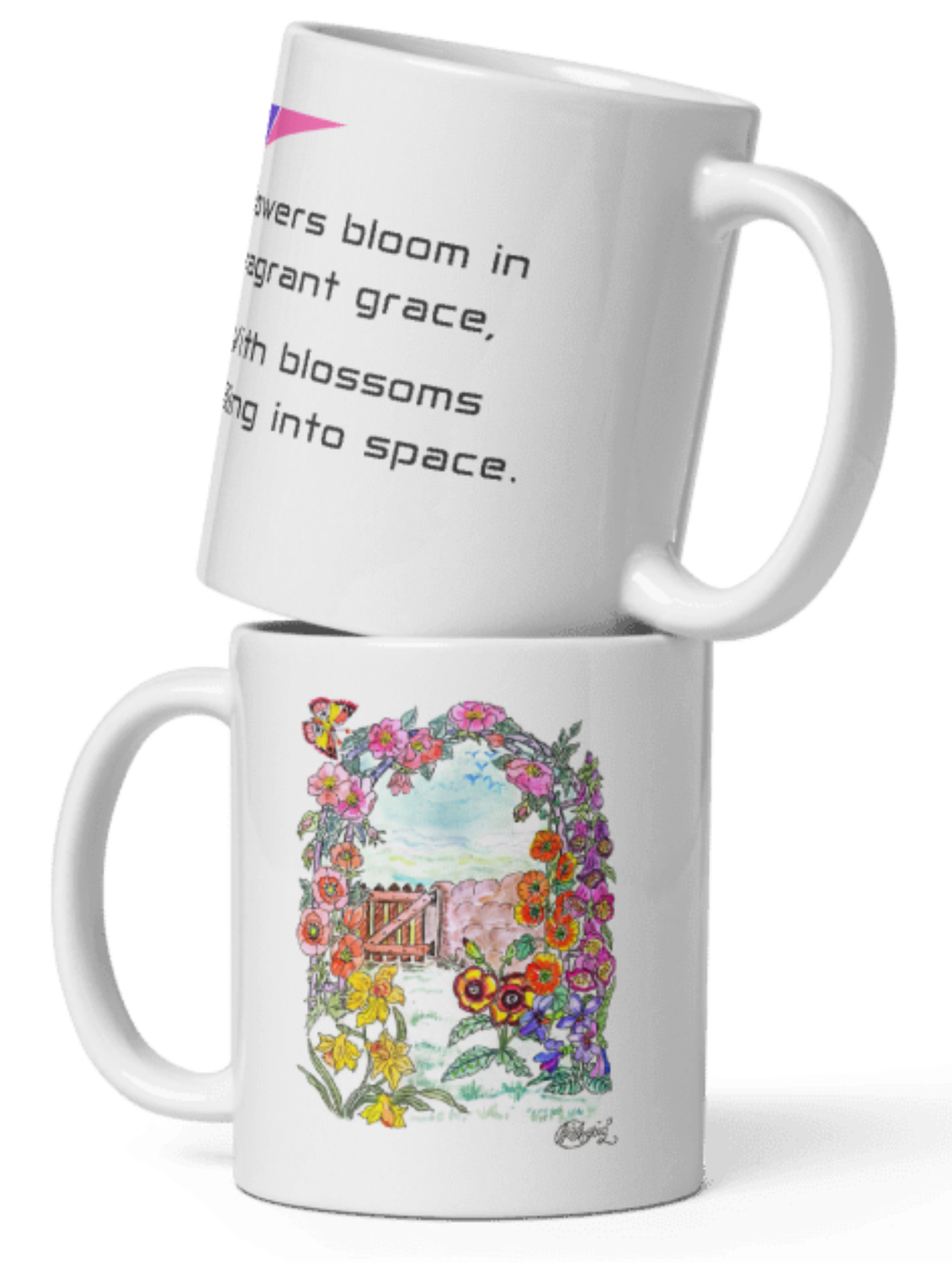 Rainbow Of Flowers Coffee Mug