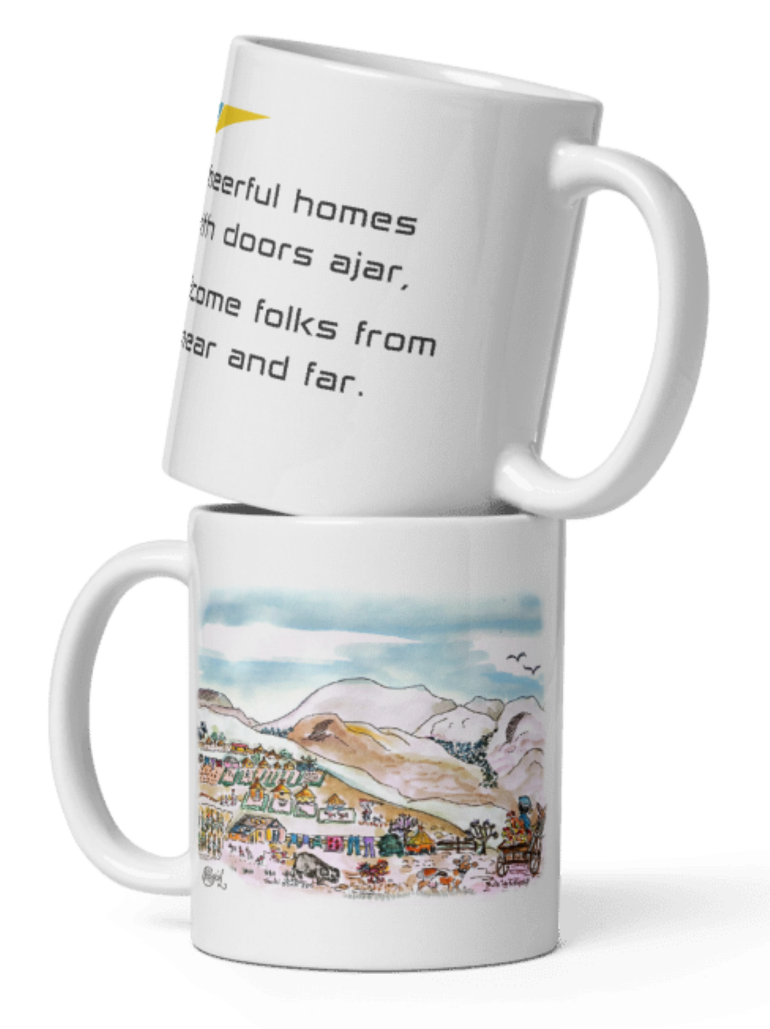 Rural Village Coffee Mug