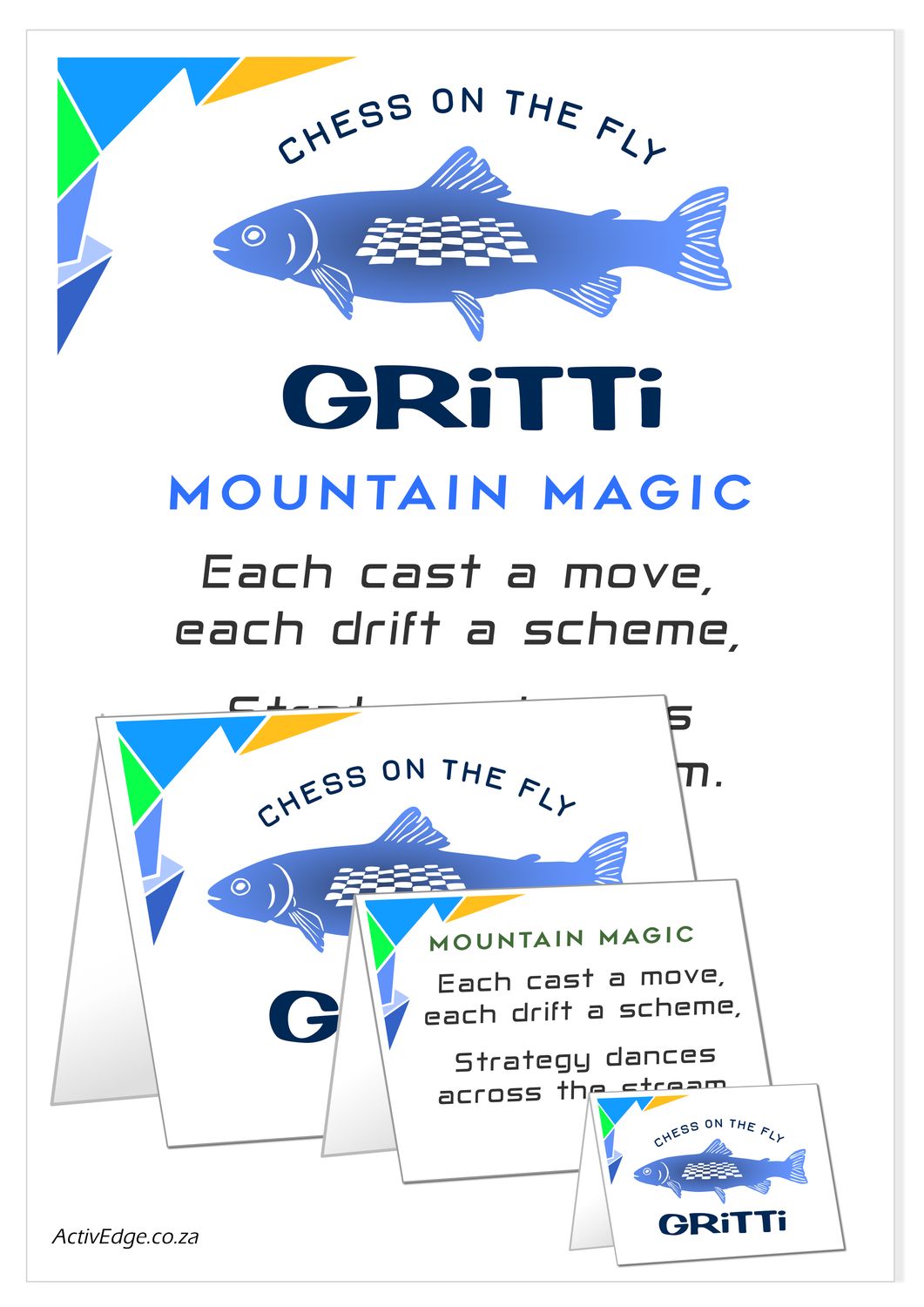 GRiTTi Chess on the fly A4 Poster and Cards for download and print