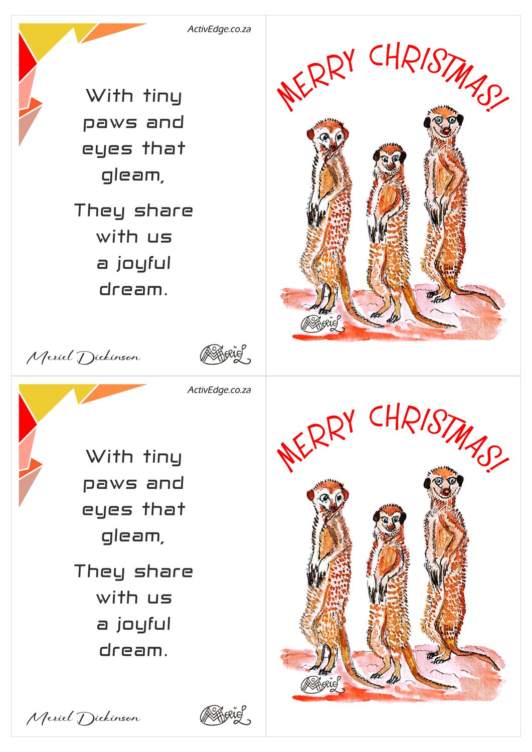 Christmas Meerkats