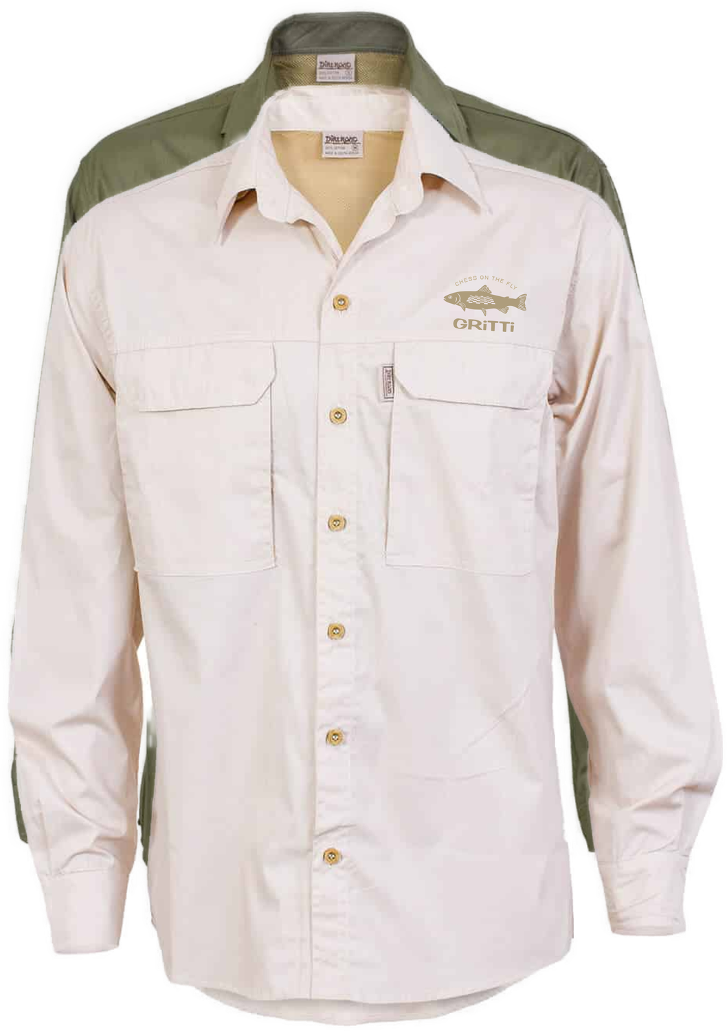 GRiTTi Chess on the fly fishing shirt