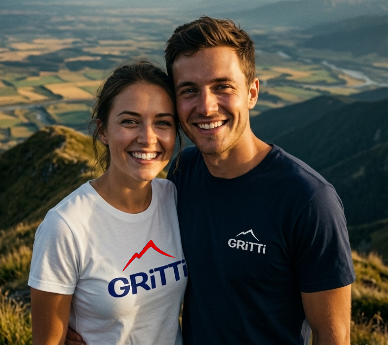 T-shirts with a selection of GRiTTi logo variations