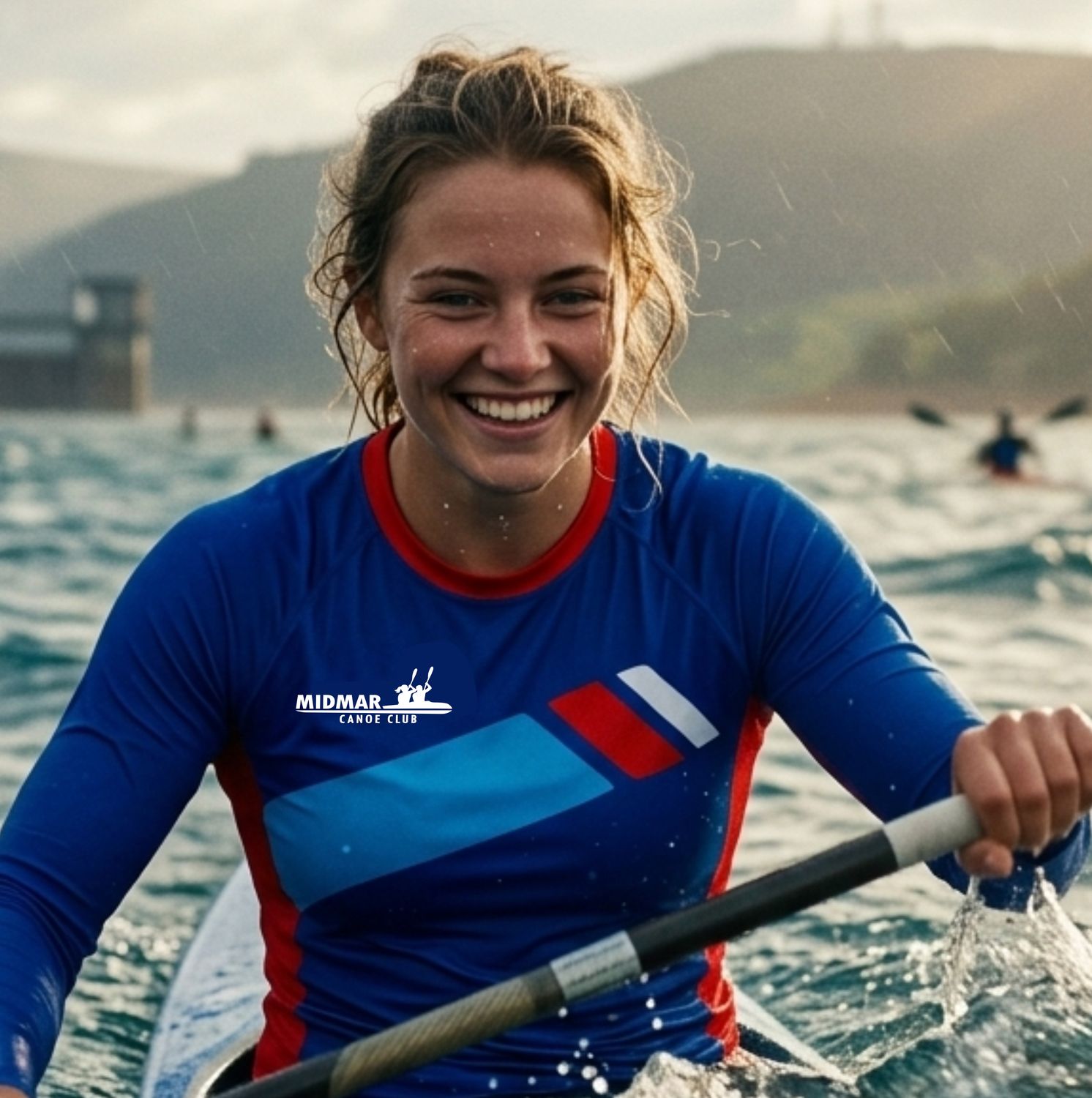 Ladies' long-sleeve, short-sleeve, and racer-back paddling vests.