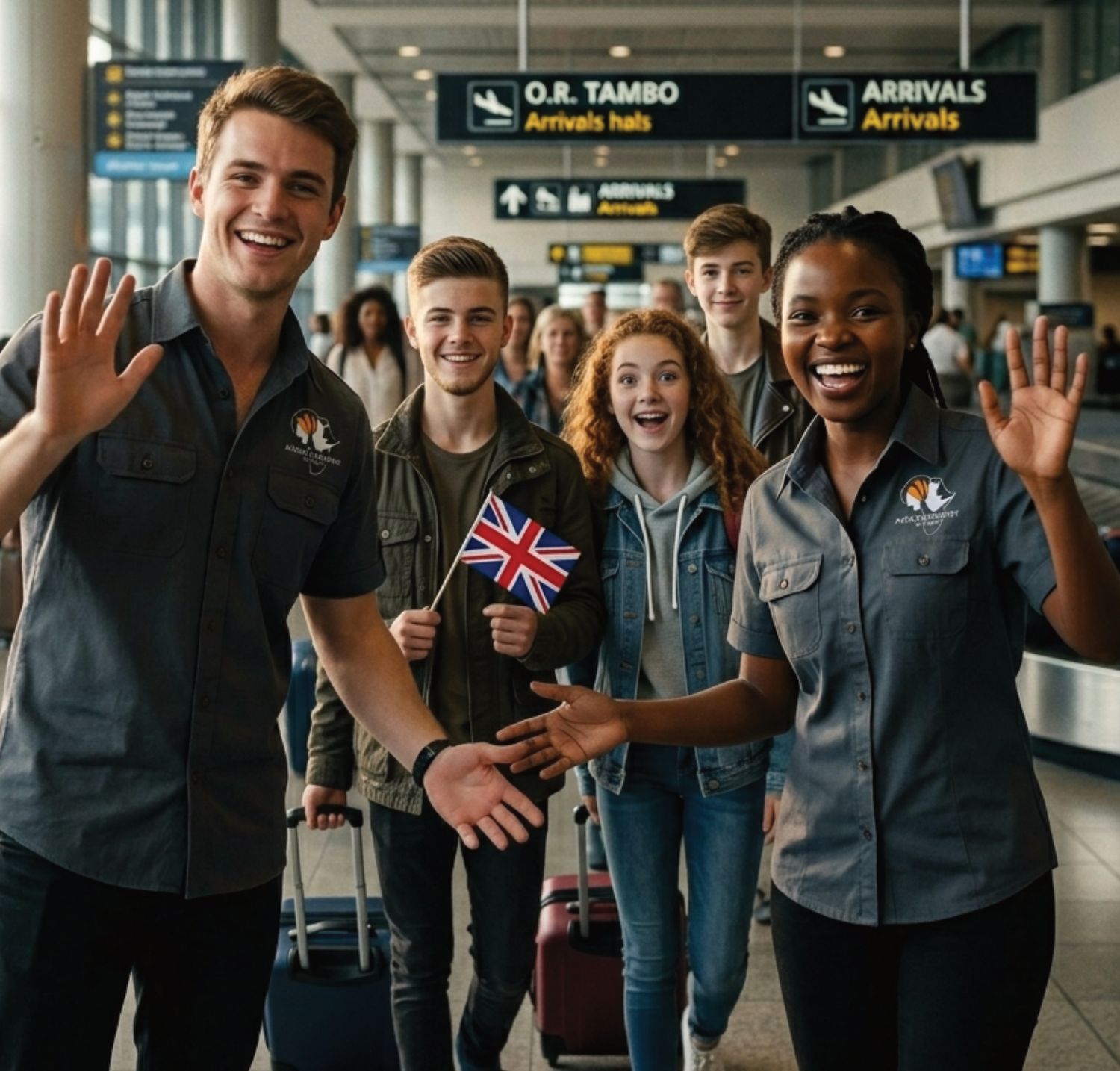 AFRICAN INSIGHT Team Smart Navy short-sleeve shirt