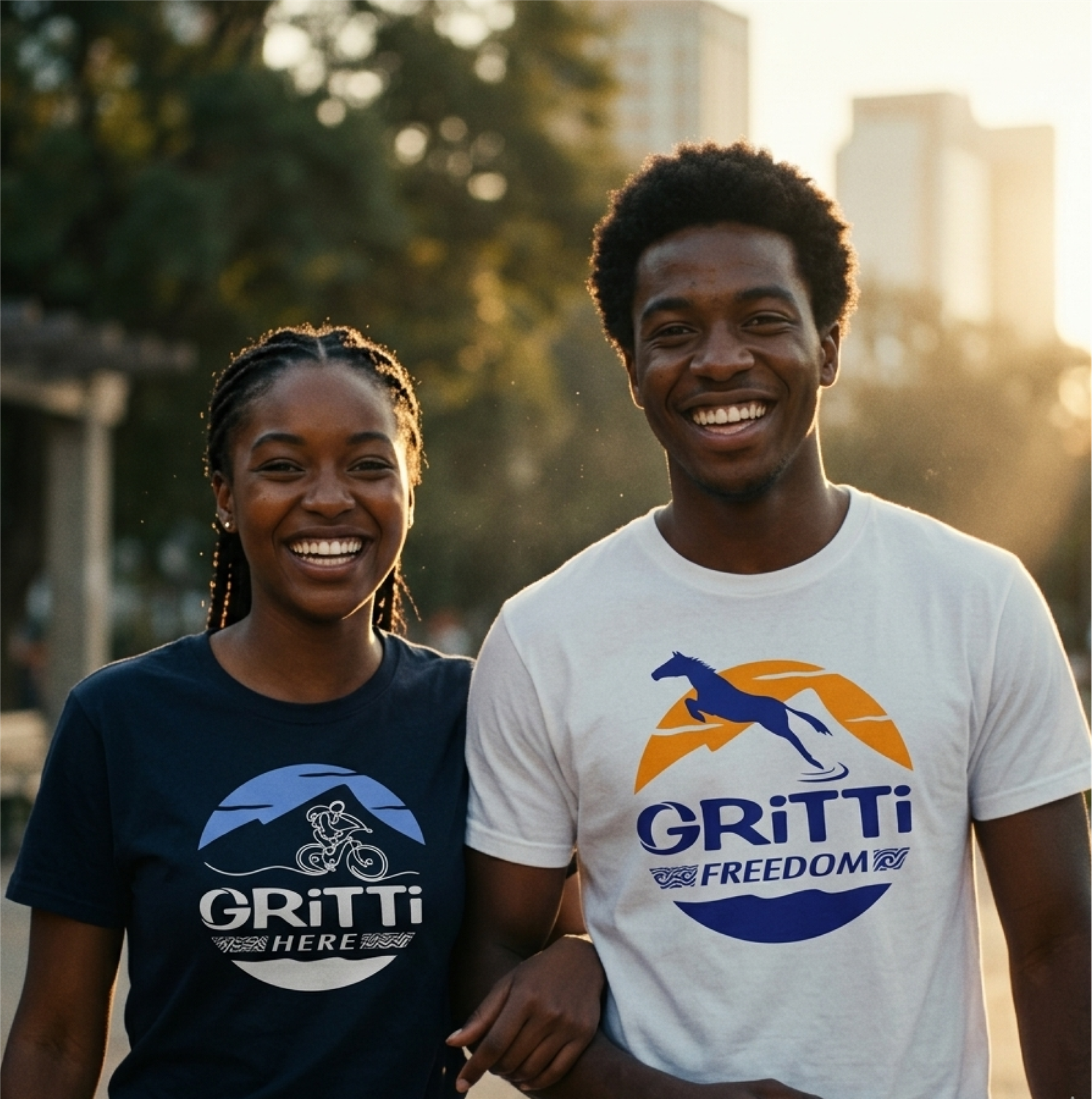 Cotton T-shirts with a selection of OUT-THERE logos