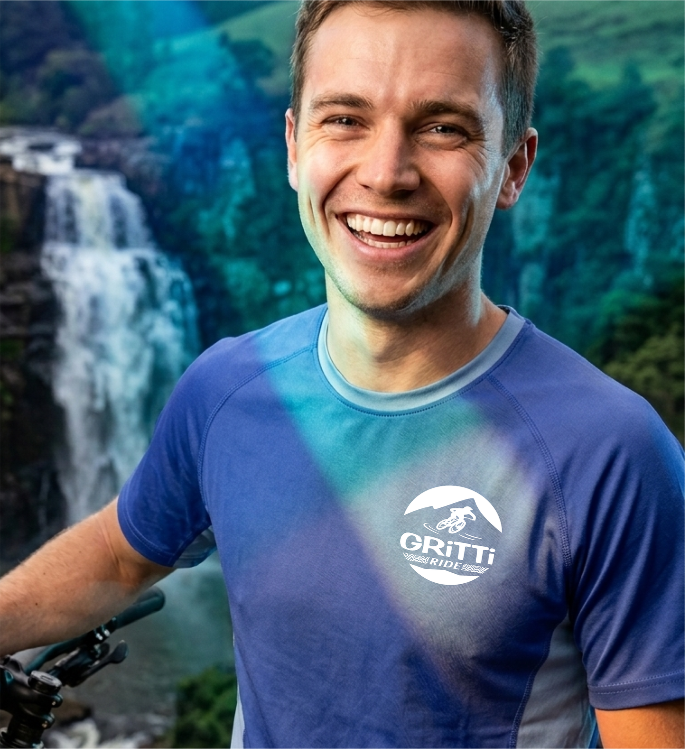 MEN'S QUICK-DRY short-sleeve shirt with pocket logo