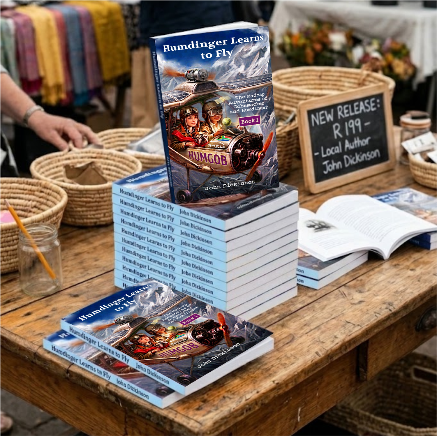 Humdinger Learns to Fly: PAPERBACK with link to e-book
