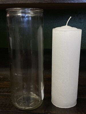White Pull Out Candle