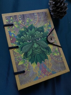 Green Man Hardcover Journal