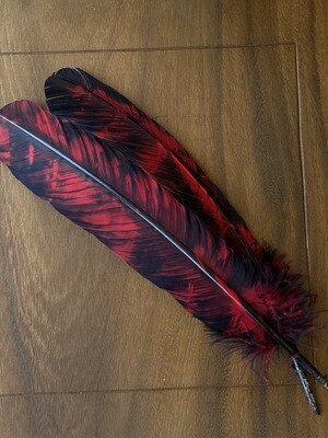 Smokey Red Feather