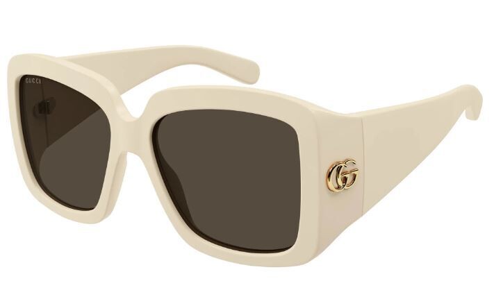 GUCCI GG1402S-004-55 Ivory Ivory Brown