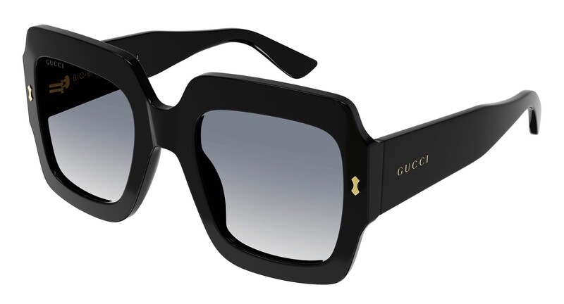 GUCCI GG1111S-001-53  Black Black Grey