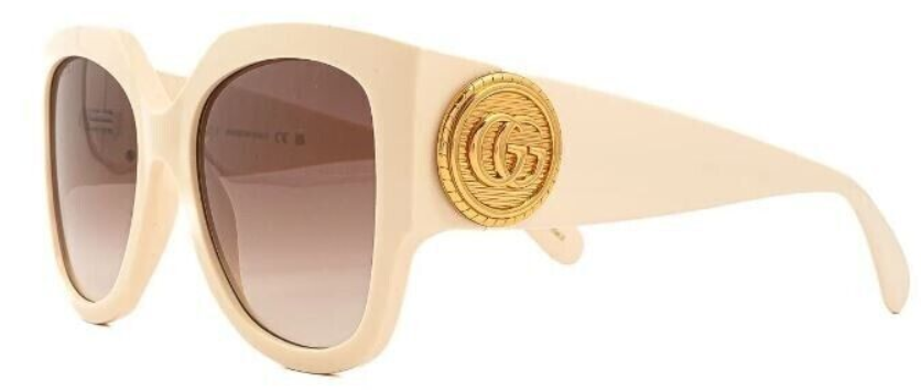 GUCCI GG1407S-004 Ivory Ivory Brown