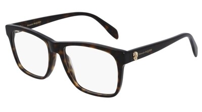 ALEXANDER MCQUEEN AM0282O-002 SQUARE HAVANA