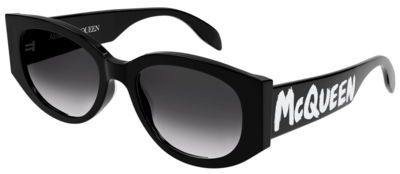 ALEXANDER MCQUEEN AM0330S-001 SQUARE BLACK