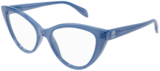 ALEXANDER MCQUEEN AM0287O-004 CAT-EYE BLUE