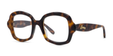 LOEWE CURVY LW50066I-49052 GEOMETRIC SHINY DARK HAVANA