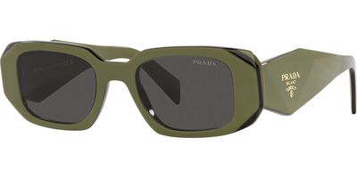 PRADA 0PR17WS-4913N5S0 RECTANGLE GREEN