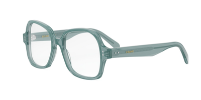 CELINE THIN CL50148I-53093 GEOMETRIC SHINY LIME TRANSPARENT