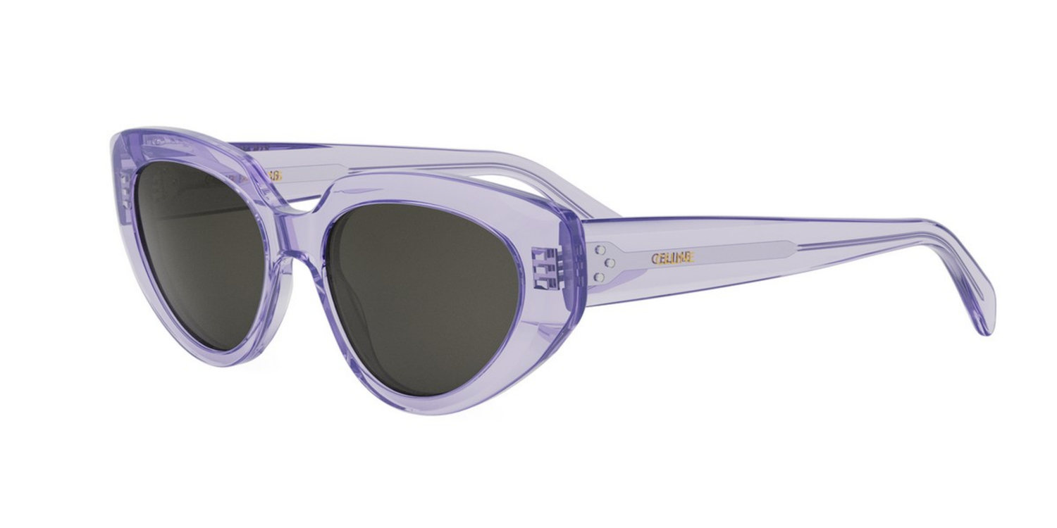 CELINE 3 DOTS CL40286I-5378A CAT EYE SHINY LILAC