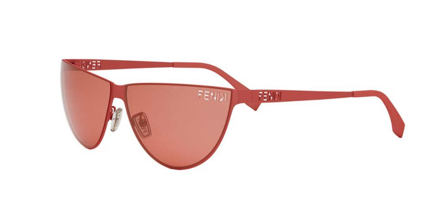 FENDI FENDI CUT OUT FE40138U-6267S CAT EYE MATTE RED