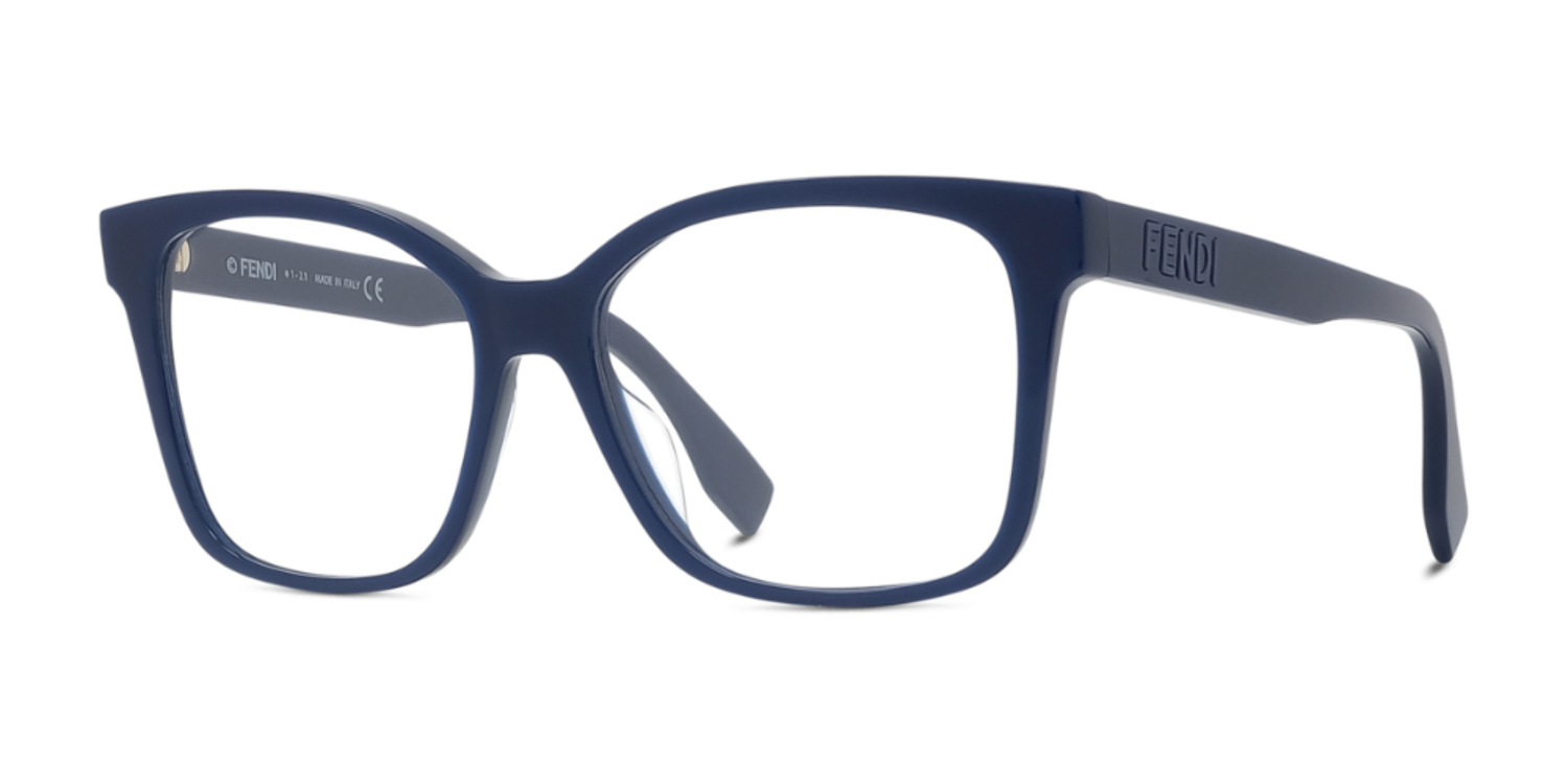 FENDI LETTERING FE50016I-52090 GEOMETRIC SHINY MIDNIGHT BLUE,