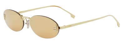 FENDI FIRST CRYSTAL FE4075US-5430L OVAL SHINY ENDURA GOLD