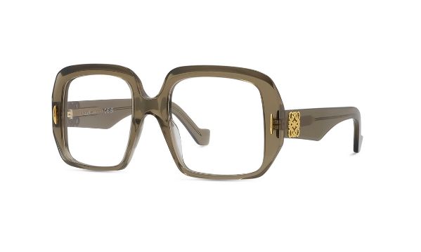 LOEWE ANAGRAM LW50076I-52057 SQUARE SHINY TRANSPARENT KHAKI