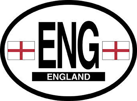 Car Decals, Oval, Product: ENG