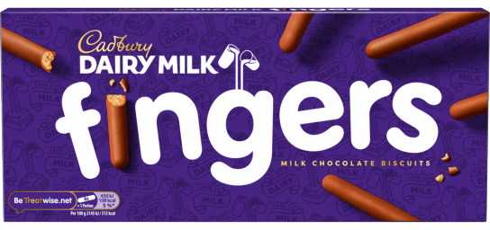Cadbury Fingers, Flavour: Milk chocolate