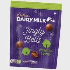 Cadbury Jingly Bells, Hazelnut Crème, bag