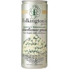 Folkington’s Presse cans 250ml, Flavour: Elderflower