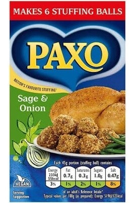 Paxo Sage &amp; Onion Stuffing