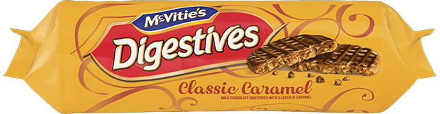 McVities Digestives Caramel and Chocolate