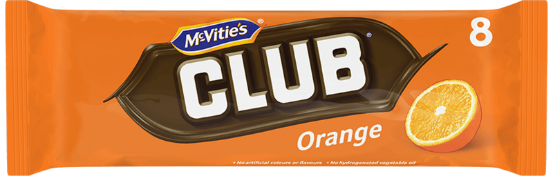 McVities Orange Club 7pack