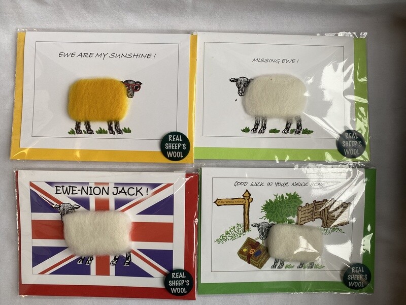 Vanessa Bee Sheep Wool Cards