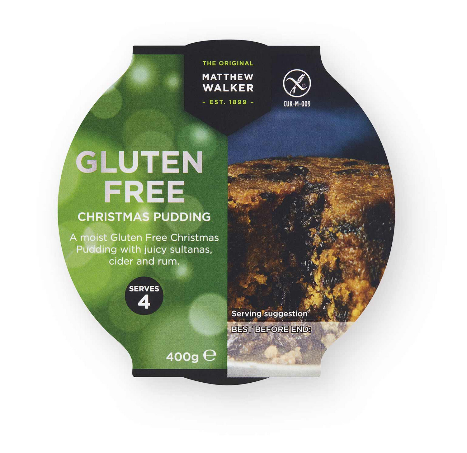 Matthew Walker Gluten Free Christmas Pudding, 100g