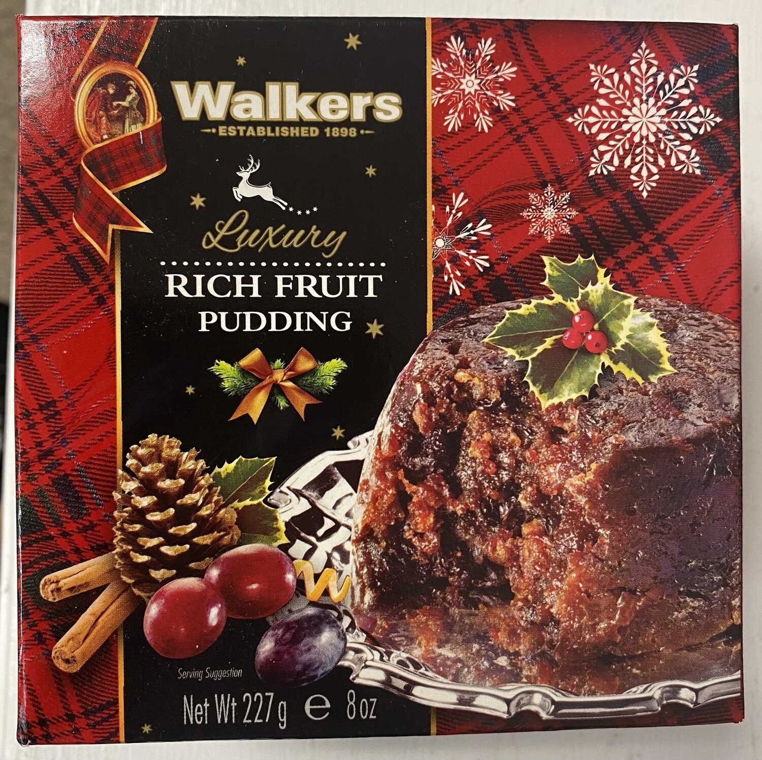 Walkers Luxury Christmas Pudding, 227g