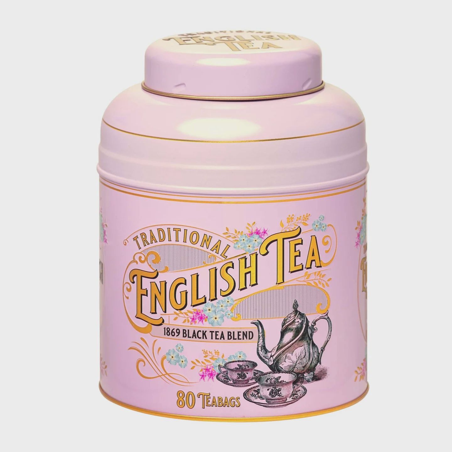 New English Teas - Victorian Tea Caddy, Rose Pink