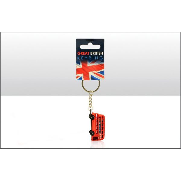 Souvenir Metal Die Cast Keyring, Design: London Bus