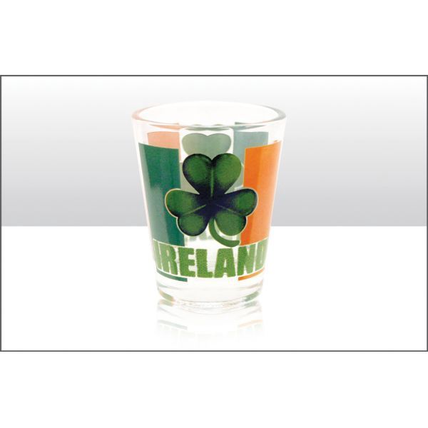 Ireland Shamrock Shot Glass, single