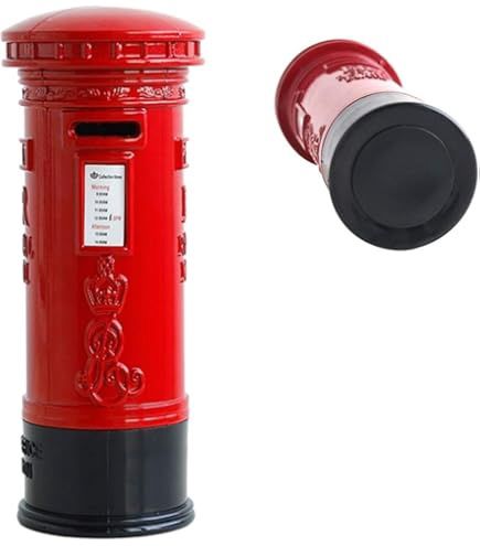 Post Box Money Box, tall