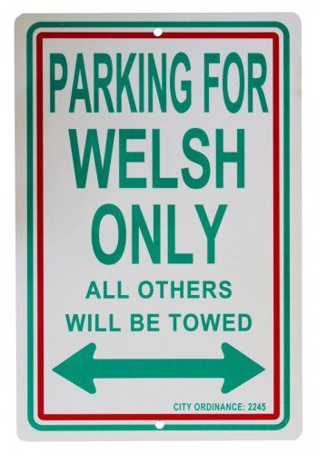 Parking signs, metal