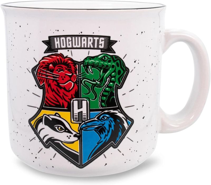 Harry Potter Jumbo Camper Mug, Hogwarts, 21 oz