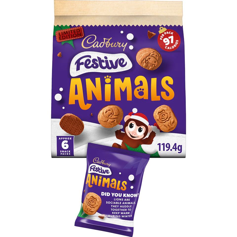 Cadbury Festive Animals, 119g