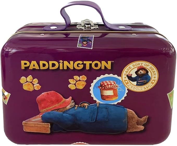 Paddington Bear Suitcase Tin with marmalade/cookies